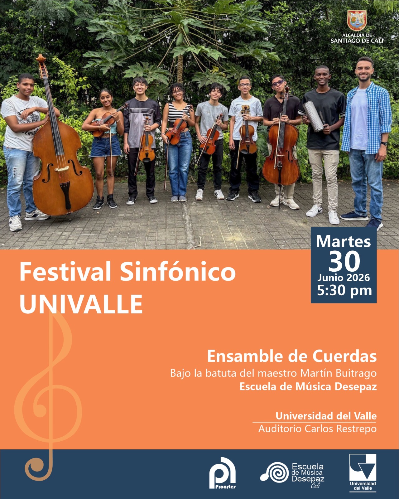 Ensamble de Cuerdas EMD en el Festival Sinfónico de la Universidad del Valle